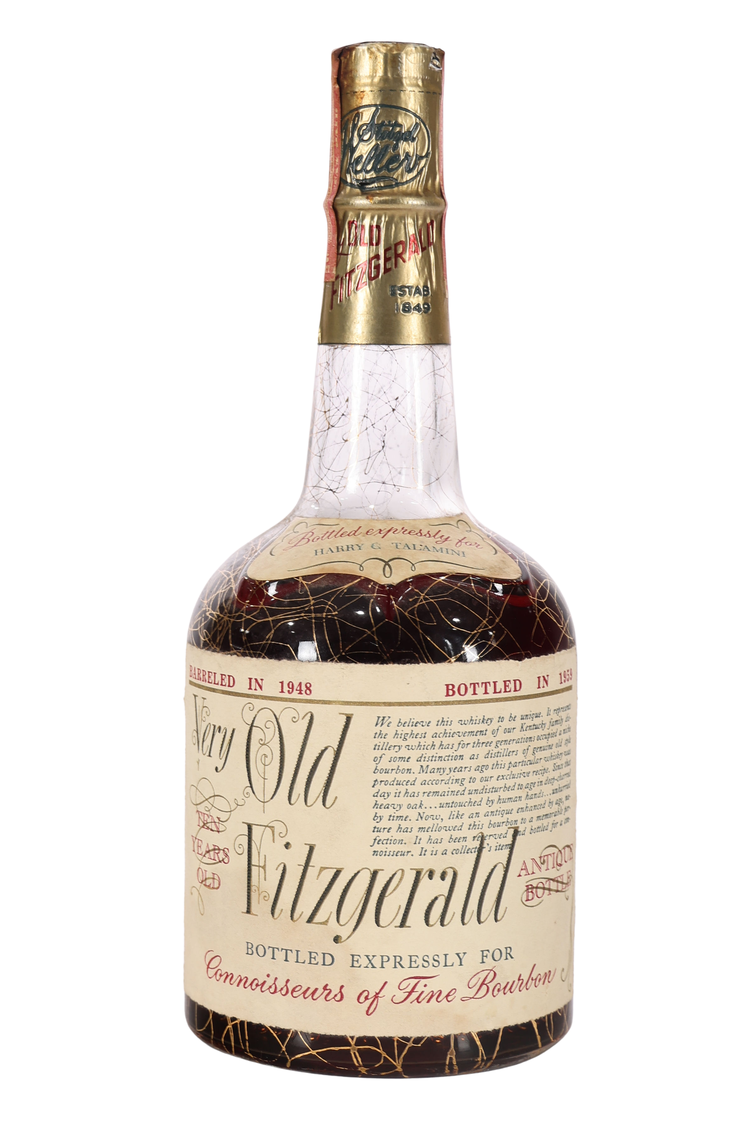 Very Old Fitzgerald 10 Year Bottled in Bond (1948-1959, 4/5 Quart